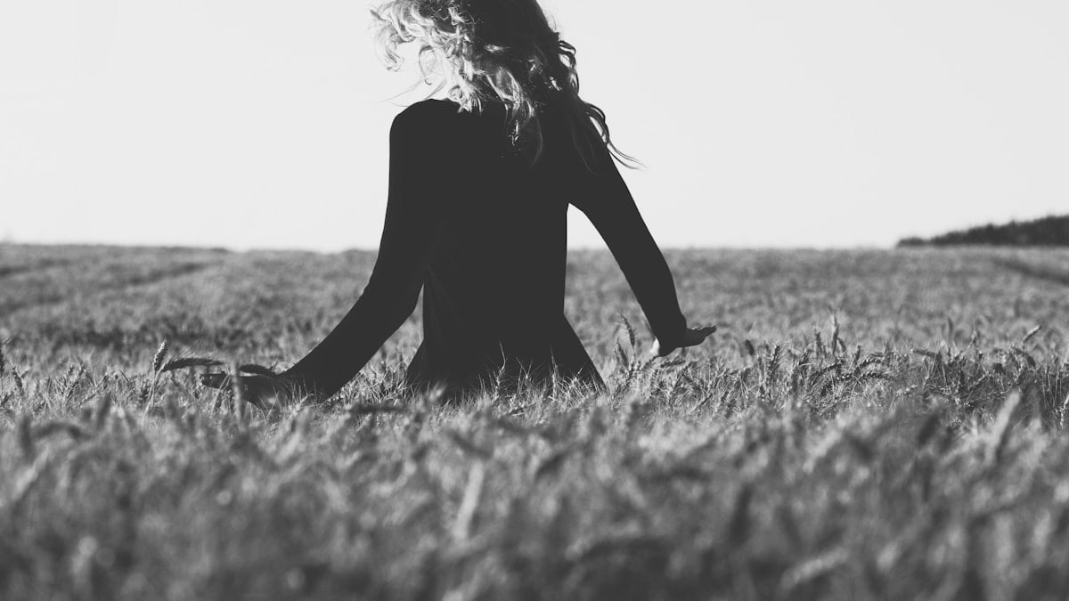 unknown person sitting outdoors